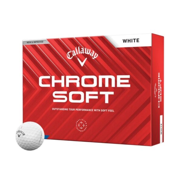 Villant Chromesoft Golf Balls – White Soft Feel & Distance