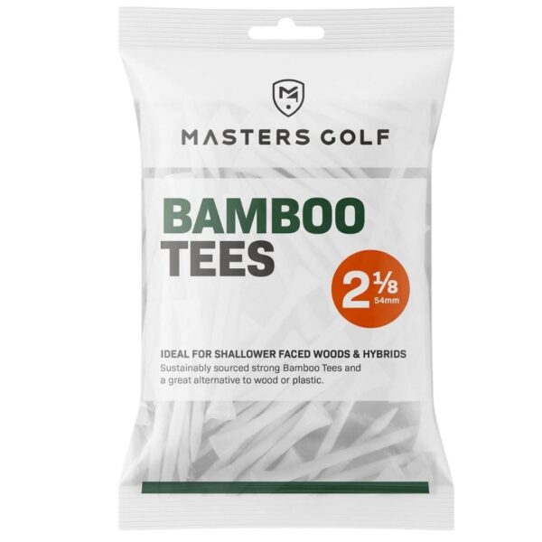 Villant 2 1/8" Bamboo Golf Tees – White Durable Pack