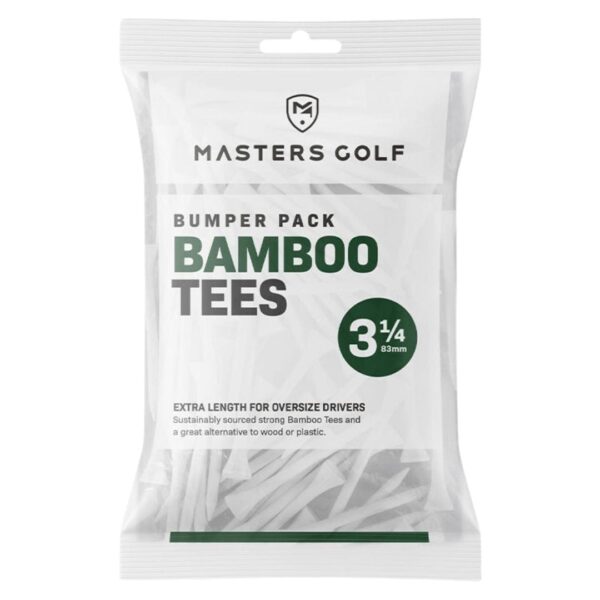Villant 3 1/4" Bamboo Golf Tees – White Bumper Pack