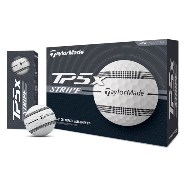 Villant TP5x Stripe Golf Balls – Enhanced Alignment & Distance - Image 2