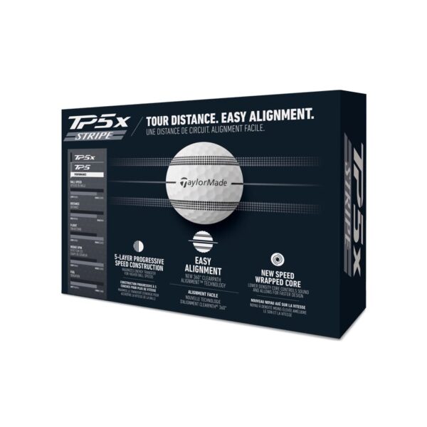 Villant TP5x Stripe Golf Balls – Enhanced Alignment & Distance - Image 4