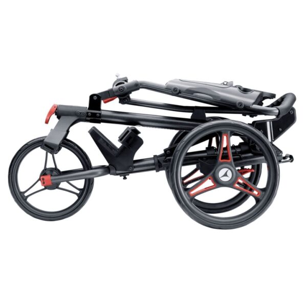 Villant P1 Push Golf Trolley – Graphite & Red Lightweight Design - Image 2